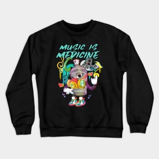 Cartoon music Graffiti Crewneck Sweatshirt